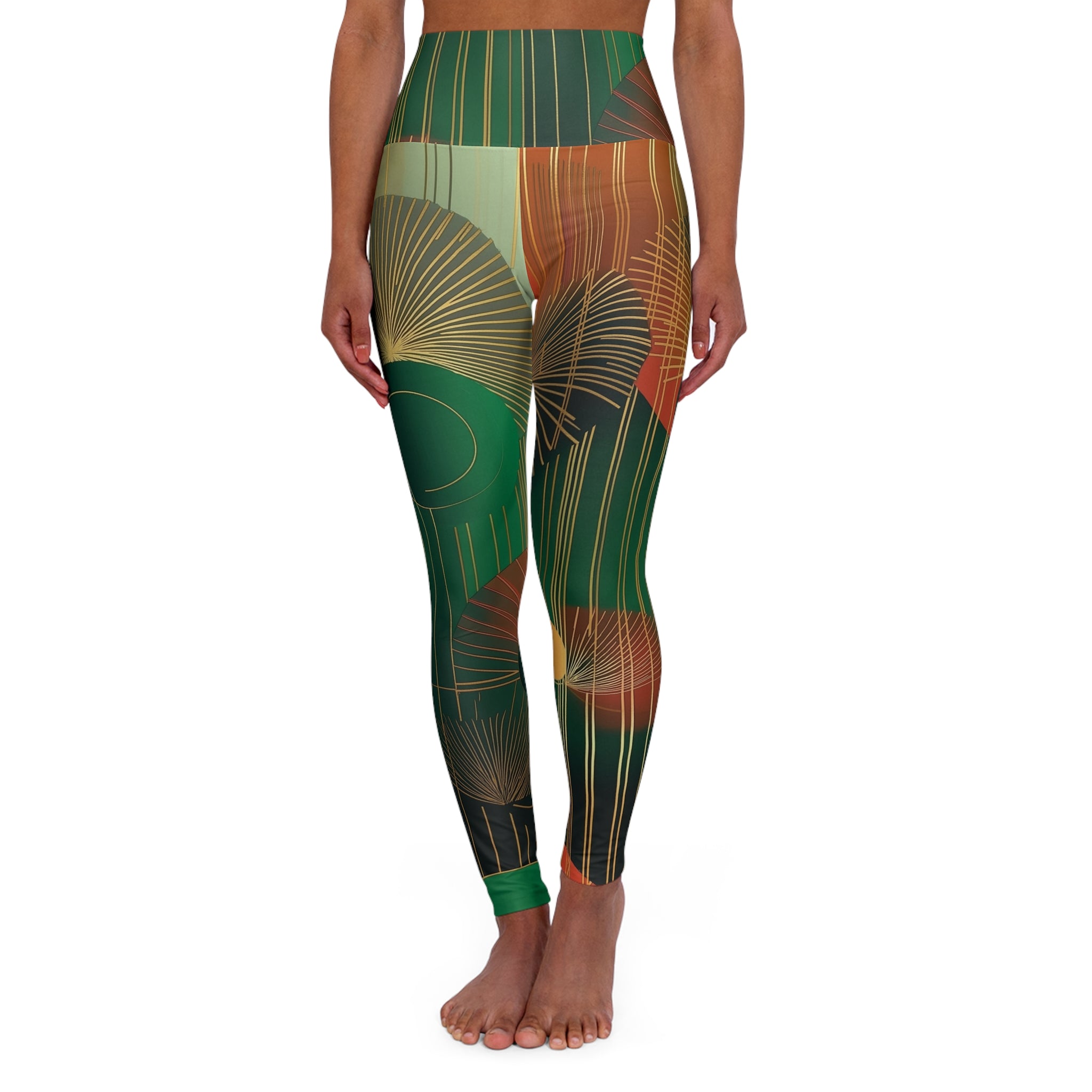 High Waist Yoga - Earth Tones