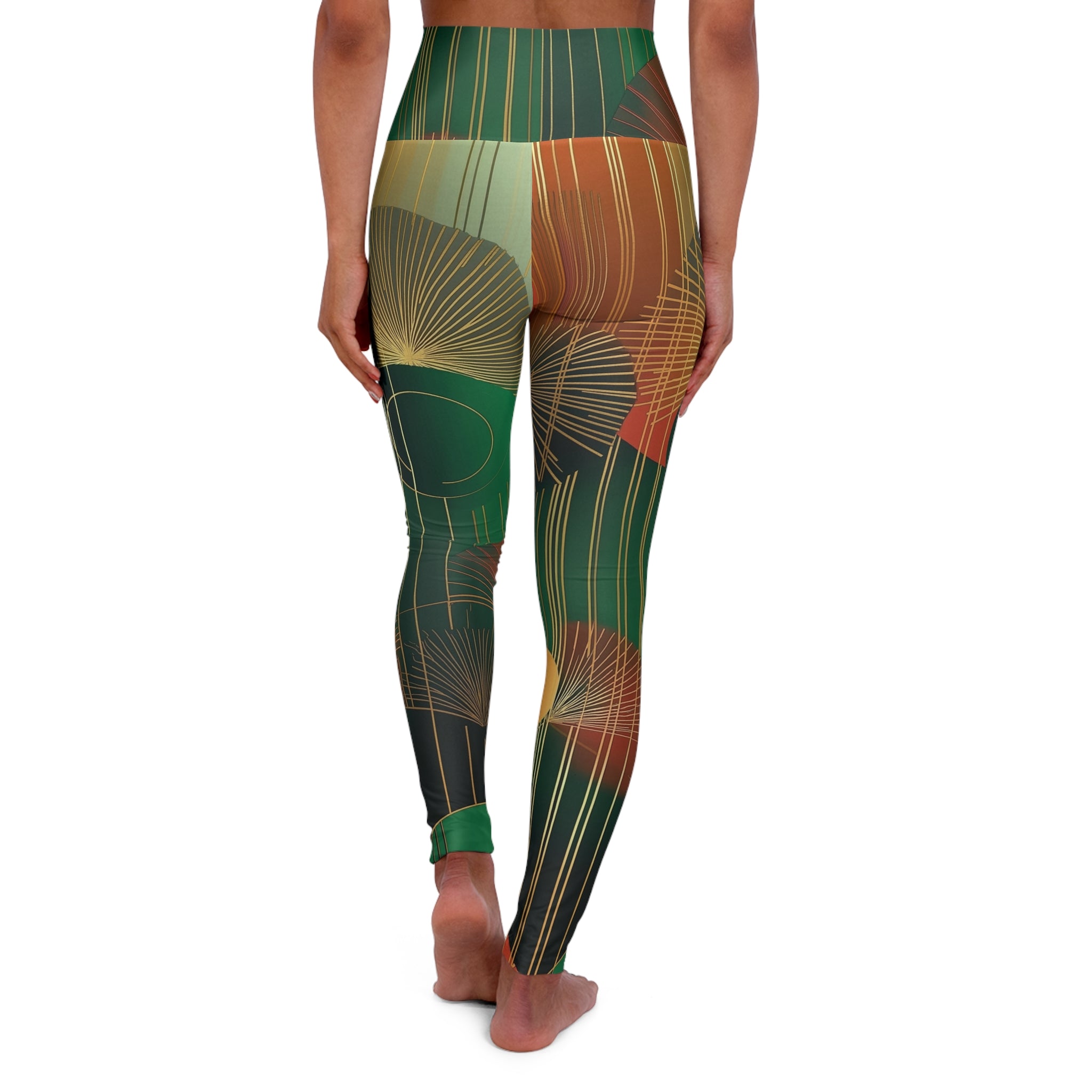 High Waist Yoga - Earth Tones