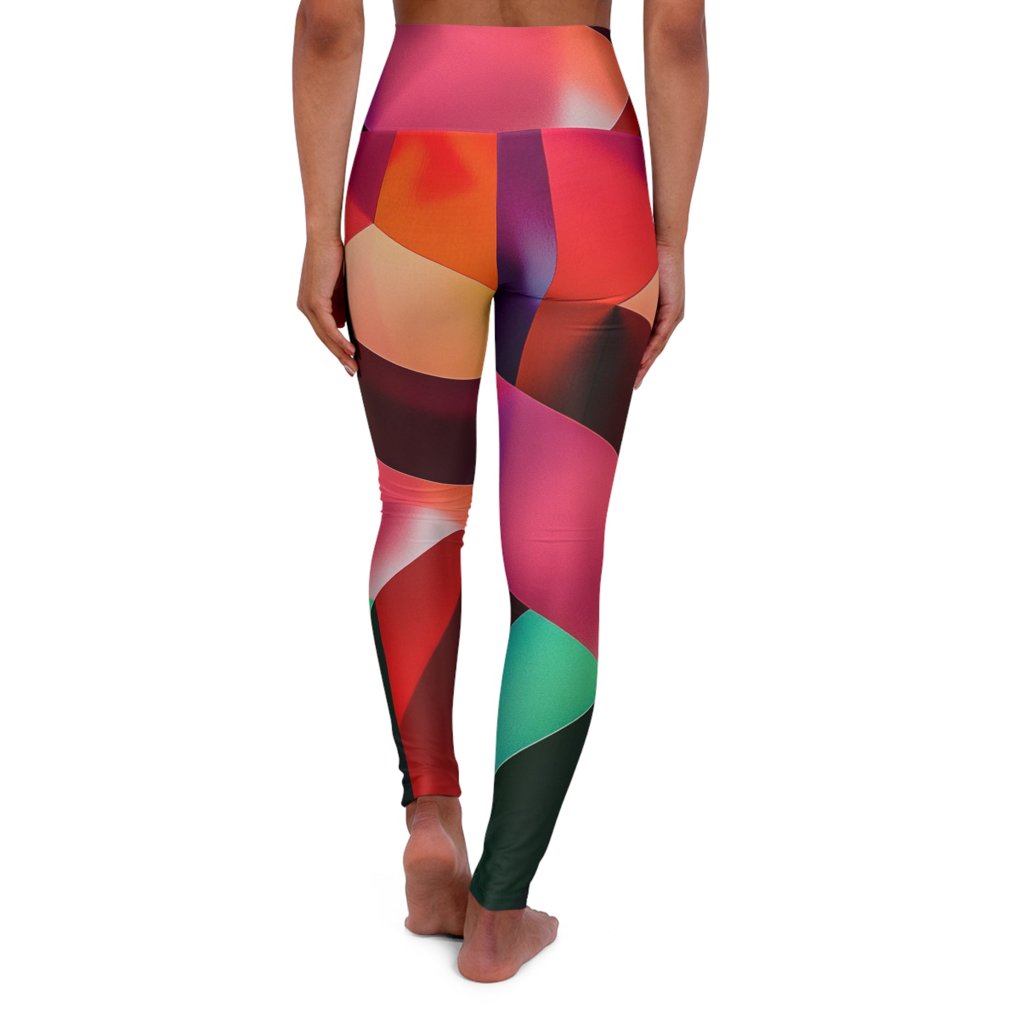 High Waist Yoga - Happy Hues