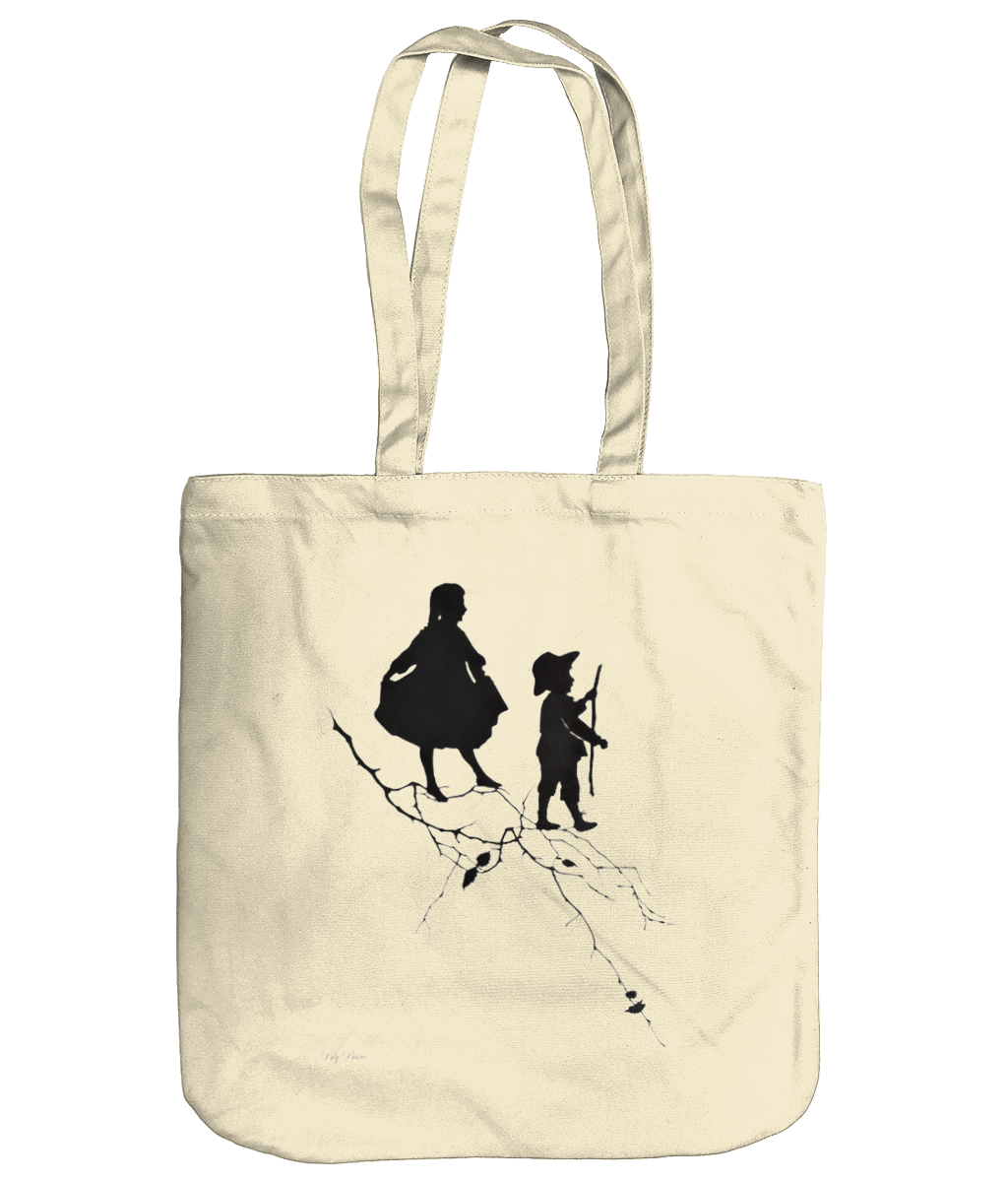 EarthAware Organic Spring Tote Cotton Canvas Tote Bag - Childlike Wonder