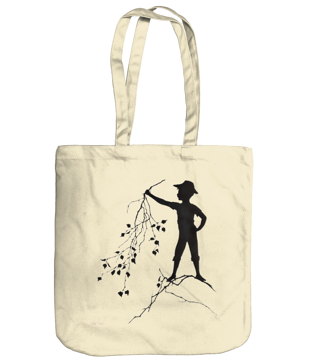 EarthAware Organic Spring Tote Cotton Canvas Tote Bag - Childlike Wonder