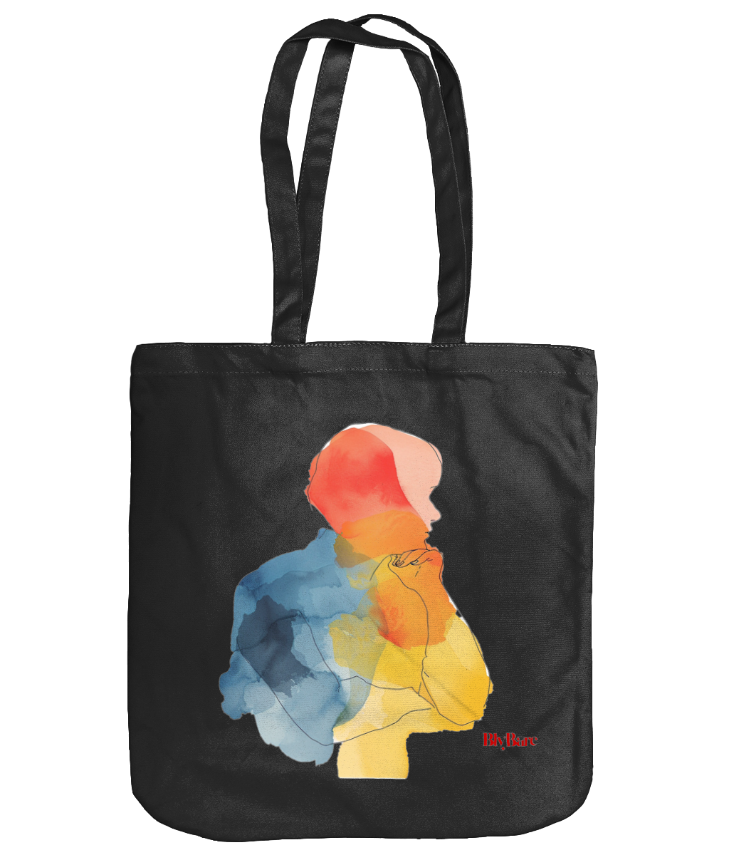 EarthAware Organic Spring Tote Watercolor Human Figure copy Colorful Minimalist Logo