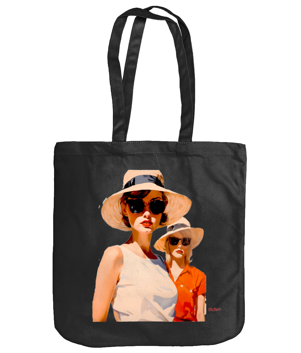 EarthAware Organic Spring Tote Stylized Summer Portrait copy Colorful Minimalist Logo