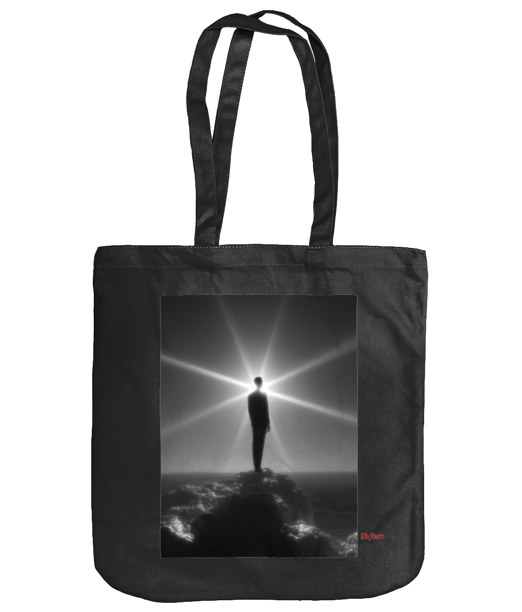 EarthAware Organic Spring Tote Silhouetted Figure Drama copy Colorful Minimalist Logo