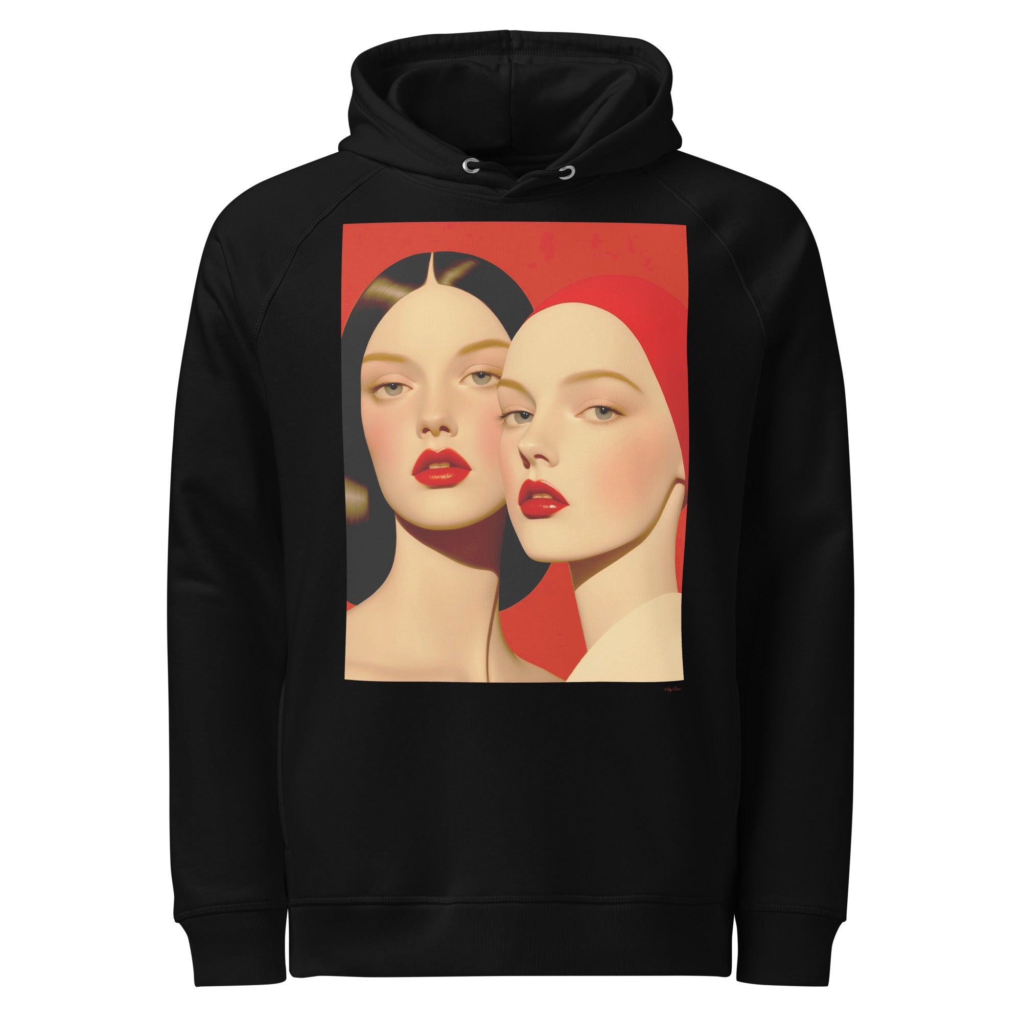 Unisex organic side pocket hoodie